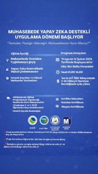 Muhasebede Yapay Zekâ Destekli Uygulama Dersleri Başlıyor